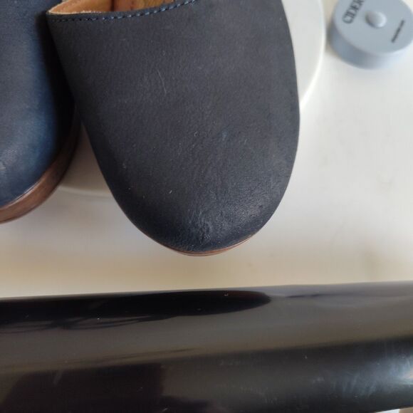 B.o.c Born Size 10 Midnight Blue Clogs Sandals Ankle Strap Platform Block Heels - Picture 13 of 13